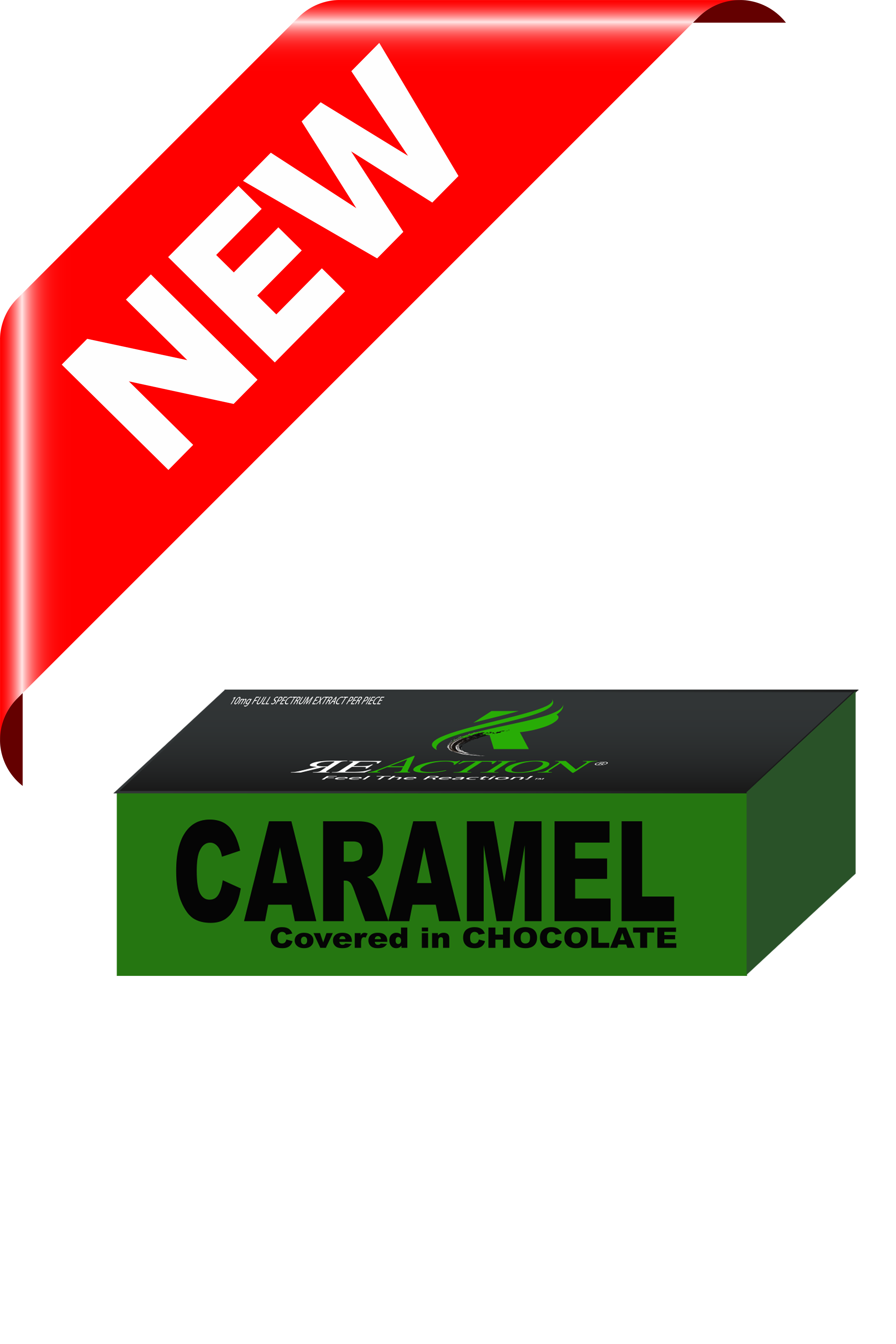 Assorted - Caramel Covered Chocolates 40mg - 4-Pack